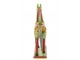 Dřevěná barevná dekorace kůň Mumbai Mango wood - 55*15*58 cm J-Line by Jolipa