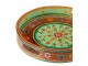 Dřevěný barevný kulatý podnos Mumbai mango wood - Ø 40*8 cm J-Line by Jolipa