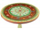 Dřevěný barevný kulatý stůl Mumbai mango wood - Ø 75*75 cm J-Line by Jolipa