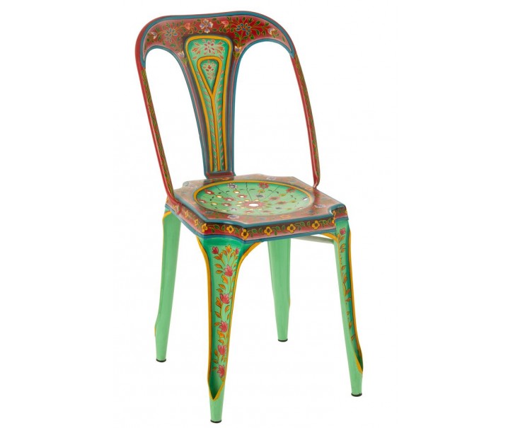 Barevná kovová židle Mumbai iron - 53*40*81 cm J-Line by Jolipa