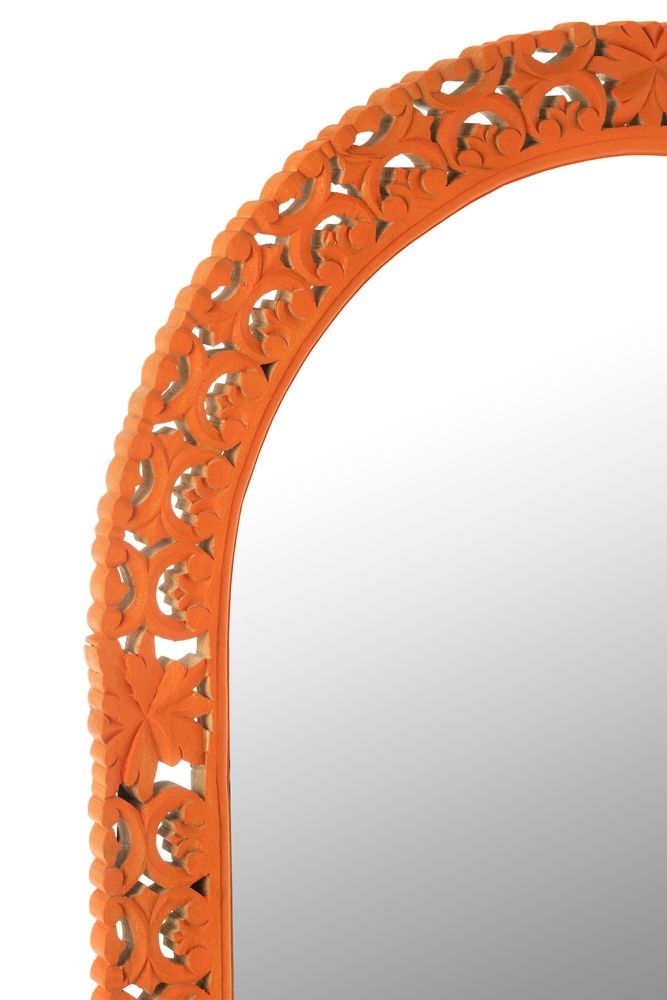 Dřevěné vyřezávané zrcadlo Mumbai mango wood - 70*3*160 cm