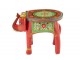 Dřevěný barevný stůl / stolička slon Mumbai mango wood - 48*35*36 cm J-Line by Jolipa