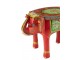 Dřevěný barevný stůl / stolička slon Mumbai mango wood - 48*35*36 cm J-Line by Jolipa