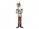 Veliká červeno-zelená kovová figurka Louskáček Nutcracker - 64*48*235 cm Clayre & Eef
