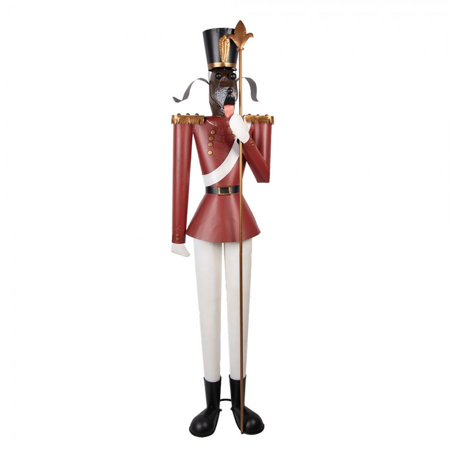 Veliká kovová figurka pes Louskáček Nutcracker - 50*41*189 cm