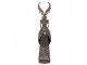 Bronzová antik kovová dekorace jelen Deer - 20*11*81 cm Clayre & Eef