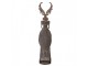 Bronzová antik kovová dekorace jelen Deer - 20*11*81 cm Clayre & Eef