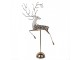 Dekorace socha Jelen ve skoku na podstavci Deer - 36*12*72 cm Clayre & Eef