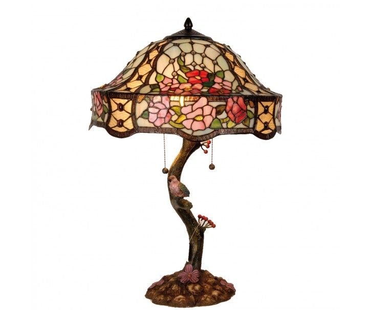 Stolní lampa Tiffany Flowers