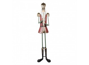 Veliká kovová figurka Louskáček Nutcracker - 39*39*174 cm