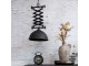 Industriální černé antik kovové závěsné světlo Fact ceiling - Ø32*55-72 cm / E27 Chic Antique