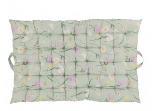 Zelená matrace s květy Aix Quilt Wild Flowers - 60*100 cm