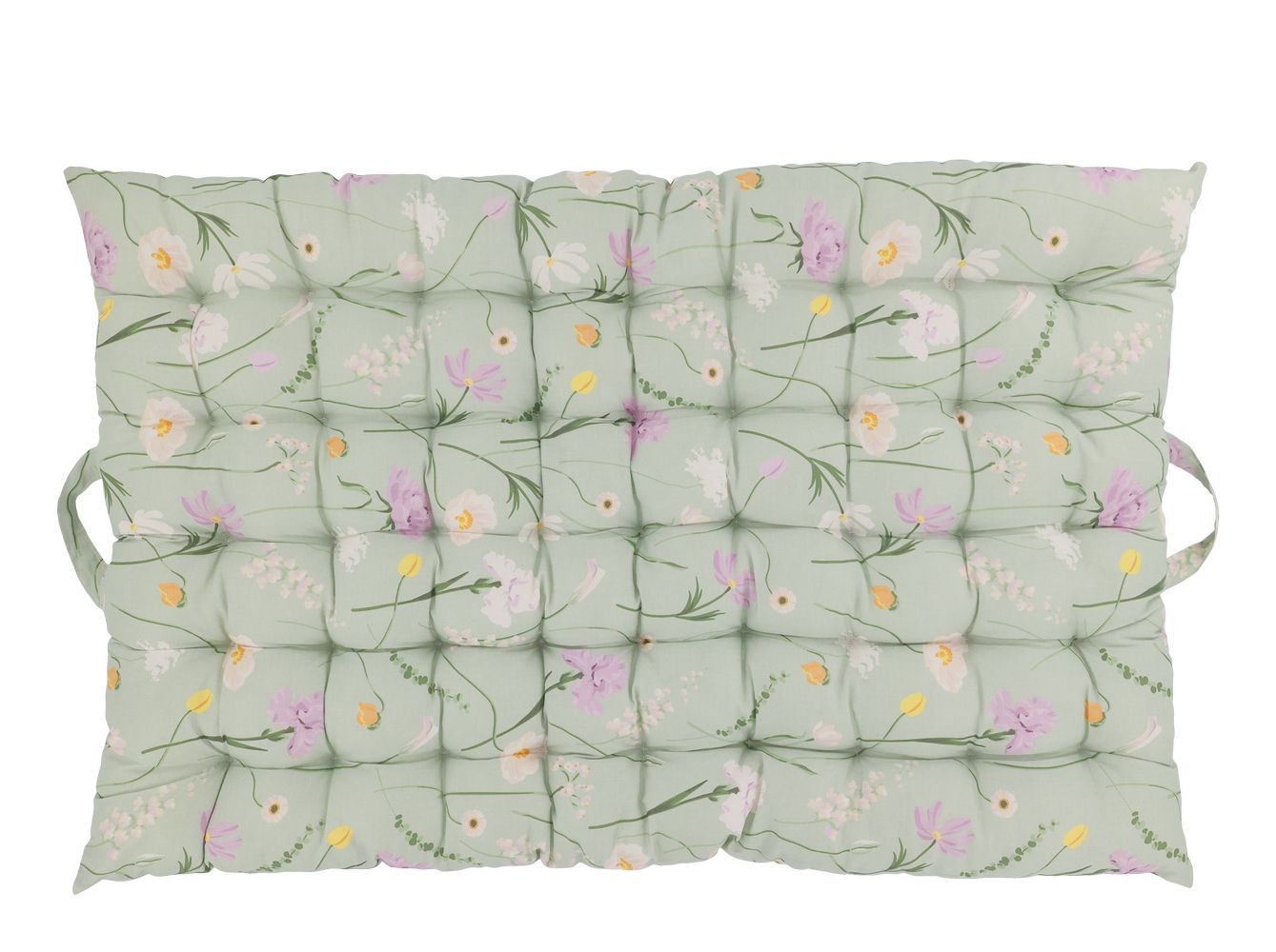 Zelená matrace s květy Aix Quilt Wild Flowers - 60*100 cm