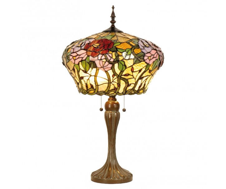 Stolní lampa Tiffany Roses