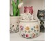 Keramický květináč s květinami Colourful Flowers S - Ø 12*10 cm Clayre & Eef
