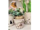 Béžový obal na květináč s houbičkami Little Forest Jewels XS - Ø 8*7 cm Clayre & Eef