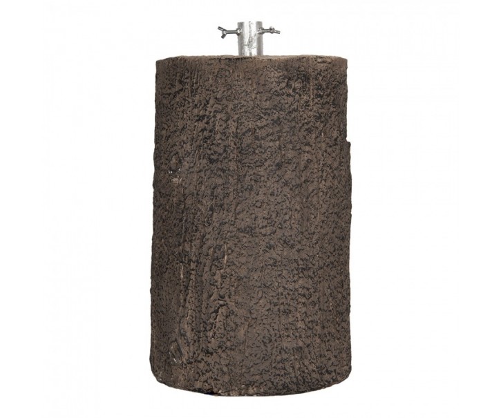 Hnědý stojan na stromek ve tvaru pařezu Christmas Tree - Ø 32*55 cm Clayre & Eef