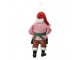 Závěsná vánoční dekorace Santa Claus držící mašinku - 9*6*17 cm Clayre & Eef
