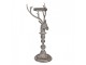 Zinkový antik kovový svícen jelen Deer - 17*14*42 cm Clayre & Eef