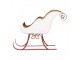 Bílo-zlaté kovové sáně Christmas Sleigh - 38*15*28 cm Clayre & Eef