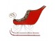 Červeno-zlaté kovové sáně Christmas Sleigh - 37*16*31 cm Clayre & Eef