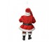 Závěsná vánoční dekorace Santa Claus držící dárek - 10*6*17 cm Clayre & Eef