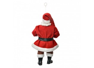 Závěsná vánoční dekorace Santa Claus držící dárek - 10*6*17 cm