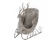 Zinková antik kovová dekorace sáně s jelenem Deer - 44*34*47 cm Clayre & Eef