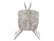 Zinková antik kovová dekorace sáně s jelenem Deer - 44*34*47 cm Clayre & Eef