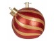 Červeno-zlatý stojan na stromek ve tvaru koule Christmas Bauble - 43*40*41 cm Clayre & Eef
