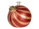 Červeno-zlatý stojan na stromek ve tvaru koule Christmas Bauble - 43*40*41 cm Clayre & Eef