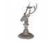 Zinkový antik kovový svícen jelen Deer - 17*14*30 cm Clayre & Eef