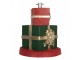 Červeno-zelený stojan na stromek ve tvaru dárků Christmas Gift- Ø 44*54 cm Clayre & Eef