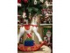 Bílo-červený stojan na stromek houpací koník Rocking Horse - 69*19*64 cm Clayre & Eef