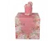 Růžový bavlněný košík na pečivo Flower & Fiesta - Ø 15*16 cm Clayre & Eef