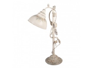 Stolní béžová vintage kovová lampa Thècle - 35*19*62 cm