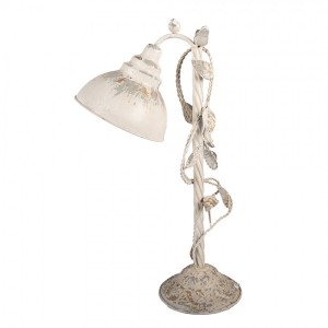 Stolní béžová vintage kovová lampa Thècle - 35*19*62 cm