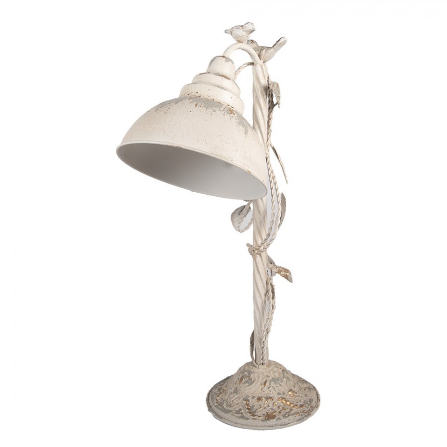 Stolní béžová vintage kovová lampa Thècle - 35*19*62 cm