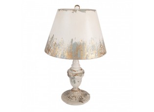 Béžová antik kovová stolní lampa Brocante - Ø 36*55 cm E27 1*60W