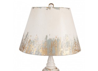 Béžová antik kovová stolní lampa Brocante - Ø 36*55 cm E27 1*60W