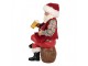 Červená vánoční dekorace figurka Santa Claus s pivem - 13*13*24 cm Clayre & Eef