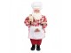 Červená vánoční dekorace figurka Santa Claus cukrář - 22*19*45 cm Clayre & Eef
