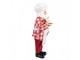 Červená vánoční dekorace figurka Santa Claus cukrář - 22*19*45 cm Clayre & Eef
