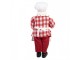 Červená vánoční dekorace figurka Santa Claus cukrář - 22*19*45 cm Clayre & Eef