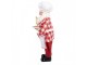 Červená vánoční dekorace figurka Santa Claus cukrář - 22*19*45 cm Clayre & Eef