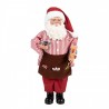 Červená vánoční dekorace figurka Santa Claus - 22*19*45 cm
