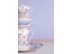 Porcelánový šálek s podšálkem Butterfly - Ø 15*7 cm / 0,22L Clayre & Eef