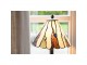 Béžovo-hnědá stolní lampa Tiffany Titto - Ø 20*60 cm E14/ 1*40W Clayre & Eef