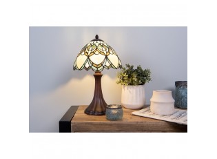 Barevná stolní lampa Tiffany Delafosse - Ø 25*42 cm