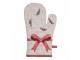 Béžová bavlněná chňapka rukavice se stromky Christmas Harmony - 18*30 cm Clayre & Eef